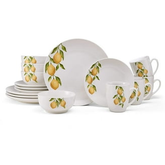 Studio Nova Oranges 12 Piece Porcelain Dinnerware Set White