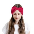 thumbnail image 2 of Clearance! headbands for women headbands for women non slip Woman Adult Crochet Solid Headband Warm Bulky Crocheted Headwrap Headband Big sales Red, 2 of 3