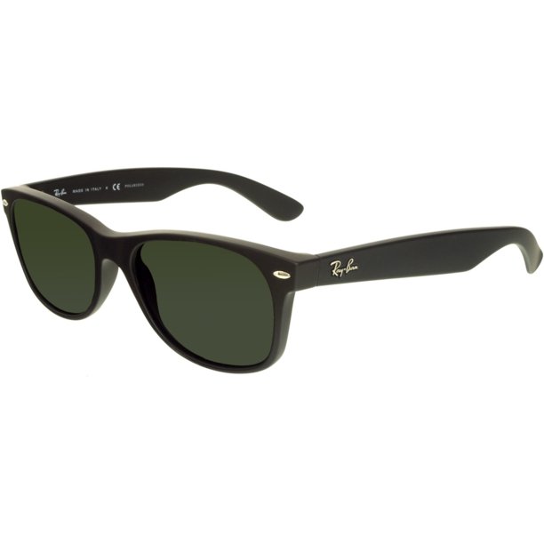 Ray Ban Ray Ban Men S Polarized New Wayfarer Rb2132 622 58 55 Black Oval Sunglasses Walmart Com Walmart Com