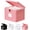 Pink, variant on Small File Cabinet, Plastic File Box with Lid for Letter Size Hanging File Folders, Easy Carry Filling Box for Home, Office, School, Vertical File Cabinets, Stackable Storage Bins(Black, 1 Pcak)