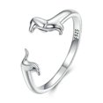 thumbnail image 1 of Dachshund Dog Cute Open Ring Adjustable Ring, 1 of 2