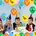 thumbnail image 4 of SNNROO Colorful Leaf and Dinosaur Theme Happy Birthday Banner for Boy’s Birthday Party Decoration Jurassic Dino Footprint Garland Banner Streamer Backdrop for Kids Birthday Party Supplies, 4 of 6