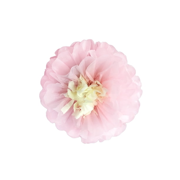 Yuarrent Flores de papel Decoraciones florales para la pared Telón de fondo decorativo Flor de la boda para la decoración de la fiesta de aniversario Artesanía Rosa Claro 15cm Yuarrent HA060500-01