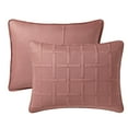 thumbnail image 5 of VCNY Home Square 3-Piece Rose Textured Grid Pinsonic Quilt Set, Full/Queen, Adult, Unisex, 5 of 5
