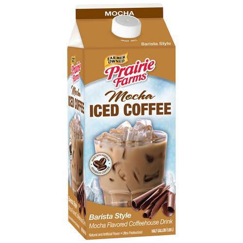 Prairie Farms Barista Style Mocha Iced Coffee Half Gallon Walmart Com Walmart Com