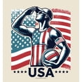 thumbnail image 4 of USA Athlete Adult Natural Crew Neck Short Sleeve Tee-Large, 4 of 4