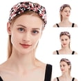 thumbnail image 2 of kaondbfi Women's Summer Outdoor Travel Essentials Accessories Headbands for Women Print Headband Elastic Head Wrap Hair Band Bandana Headband, 2 of 8