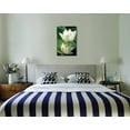 thumbnail image 2 of Canvas Prints Wall Art - White Lotus Flower and Green Lotus Leaf | Modern Wall Decor/Home Art Stretched Gallery Wraps Giclee Print &amp; Wood Framed. Ready to Hang - 32" x 48", 2 of 4