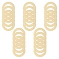 thumbnail image 4 of Miangastore Unpainted Macrame Rings Smooth Wood Rings 25Set 2.4In, 4 of 9