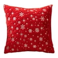 thumbnail image 5 of ZDWQFA 2Pcs 18 x 18inch Snowflake Pattern Pillow Christmas Pillow Cases Cushion Cover Winter Holiday Home Decor for Sofa, Car, Bed, 5 of 7