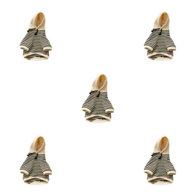 Youkk Pet Clothes For Dogs Apposite Size Comfortable And Convenient Warm black stripe XL 5Set