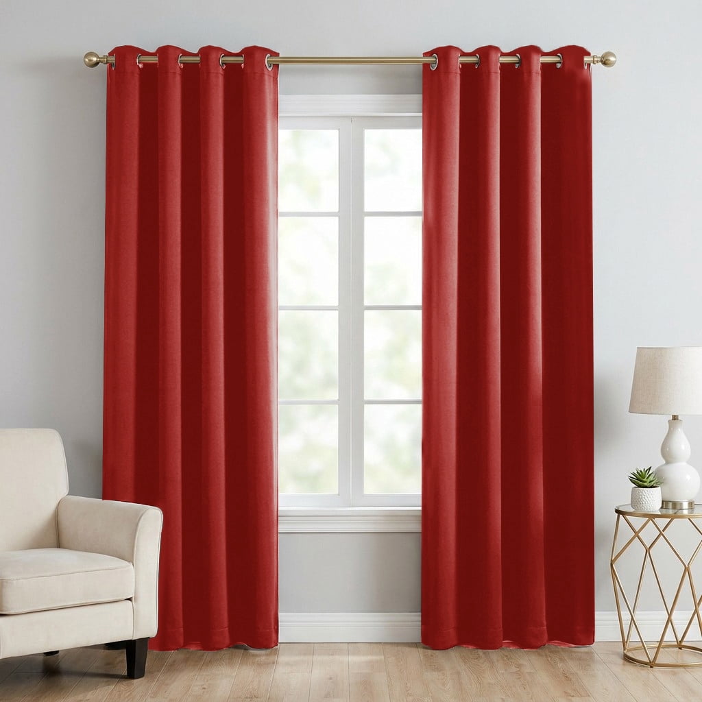 Blackout Curtains, Blackout Curtains Set of 2 Panels, Thermal Insulated Room Darkening Curtains for Bedroom, Privacy Protection & Noise Reducing