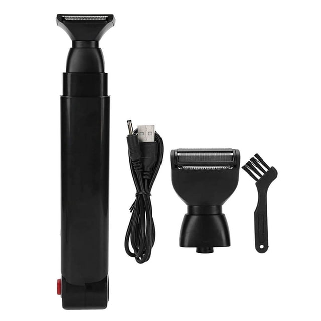 HLONK Rasoir pour le Dos pour Hommes, Rasoir pour le Dos Rechargeable, Double Épilateur pour le Dos, Rasoir Électrique, Manche Extensible, Rasoir Multifonction pour le Dos, Conception Pliable