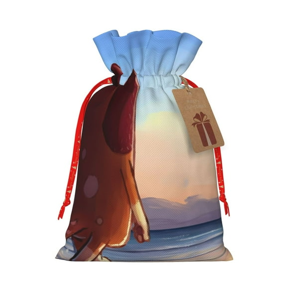 Kowoue Bluey Pattern Gift Bags ,Party Gift Bag, Christmas Goody Bags for Christmas Holidays Party Favors and Presents-Medium