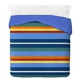 thumbnail image 5 of Saturday Park Vintage Stripe 100% Organic Cotton Kids' Duvet Cover & Sham Set, Multicolor, Duvet Sets, 5 of 7