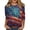 Dark Blue #131, variant on 4th of July Shirts for Women Plus Size 3/4 Sleeve Tshirts Casual Red White and Blue Print Tops Independence Day Patriotic Pullover USA 250th Anniversary Celebration Party Crew Neck Blouses Red XL