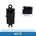 thumbnail image 4 of Interruptor de ventana eléctrica Unique Bargains para Nissan Tiida 2011-2014 Interruptor de control de ventana ABS negro lado del pasajero, 4 of 7