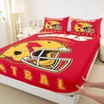 thumbnail image 4 of Erosebridal Soccer Lover Bed Sheets Set Twin Size, American Football Bed Sheets Twin, Eat Sleep Twin Sheet Sets, Super Cozy Bedroom Decorative, 3pcs, 4 of 6