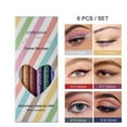 thumbnail image 1 of Fiudx Set de 6 Delineadores de Ojos, Resistente Al Agua, Mate Perlado, Lápiz de Cejas Giratorio con Doble Pincel, Maquillaje de Larga Duración, Rutina de Belleza Diaria, Ideal para Uso Personal., 1 of 2