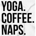 thumbnail image 2 of Yoga Coffee Naps Meditation Fitness Women's Long Sleeve T Shirt Brisco Brands M, 2 of 6