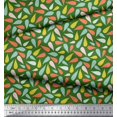 thumbnail image 2 of Soimoi Tissu Crêpe polyester Vert Imprimé Gouttes Colorées par Yard 42 Pouces de Large, 2 of 3