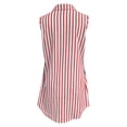thumbnail image 5 of Sentmoon Athletic Dress for Women Summer Wedding Guest Dress 2026 Striped Print Sleeveless Lapel Regular Fit Formal Evening Dress for Gym and Workout S-XXL, 5 of 10