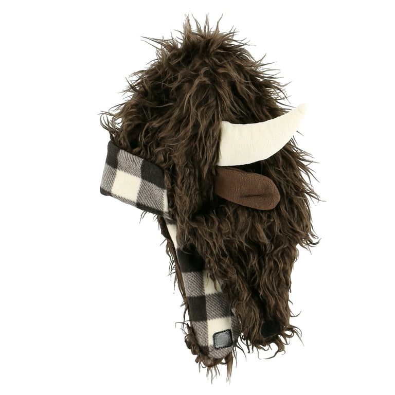 LazyOne Critter Cap Hat for Kids, Fun, Cold-Weather, Animal Hats, Cute,  Warm, Winter, Cozy, Ear covers, Costume, Bigfoot, Abominable Snowman, (Yeti,  SMALL) 