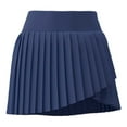 thumbnail image 5 of ibiyuan Golf Skirts For Women Womens Pleated Tennis Skirts Double Ruffle Athletic Skirt with Pockets High Waisted Tummy Control Golf Skorts, 5 of 5