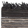 thumbnail image 2 of SAFAVIEH Vintage Leather Aaron Stripe Fringed Area Rug, Dark Brown/Multi, 6' x 9', 2 of 4