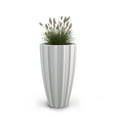 thumbnail image 2 of Sedona 16” x 16” x 28” Round White Self Watering Plastic Planter, 2 of 5