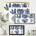 thumbnail image 4 of Designart 'Blue Watercolour Tropical Leaves I' Farmhouse Framed Art Print, 4 of 4