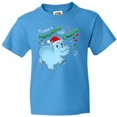 thumbnail image 3 of Inktastic I Want a Hippopotamus for Christmas Hippo in Santa Hat Youth T-Shirt, 3 of 5