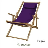 Casual Home 114-00-011-41 Sling Chair, Natural Frame with Purple Canvas