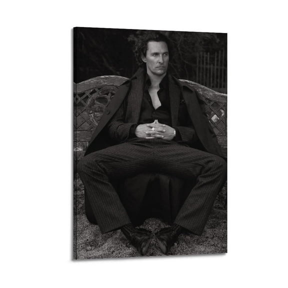 Matthew McConaughey Art Poster Posters Aesthetic Canvas Posters Room Bedroom Decorative Decor Wall Art Office Home Decor