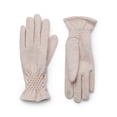 thumbnail image 2 of Time and Tru Women's Quilted Cuff Winter Gloves, OSFM, Oatmeal Heather, 2 of 3