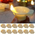 thumbnail image 2 of 12 Pcs Lamp Decorations Gold Led Water Sense Lights Flameless Oil Lamp Shape Tea Lights Decorations For Home Indian Pooja Housewarming Gift, 2 of 9