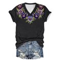 thumbnail image 1 of DPTALR T-shirts Décontractés pour Femmes Col Rond Manches Courtes Hauts pour Femmes, 1 of 3