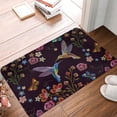 thumbnail image 4 of Rateoe Humming Bird Pattern Flannel Door Mat Indoor Outdoor Entrance, Waterproof All-Weather Doormat,Fade Resistant, Low Profile Entryway Mat 16x24in, 4 of 7