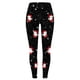 thumbnail image 3 of Gibobby Leggings Navideños Pantalones de yoga navideños para mujer con de nieve y copa de impresos(Negro,XG), 3 of 4