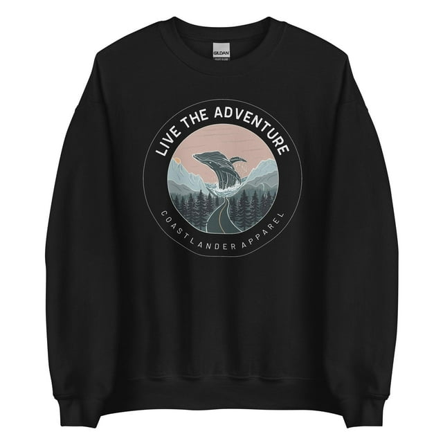 Live The Adventure - Baleine - Chandail en Molleton Unisexe