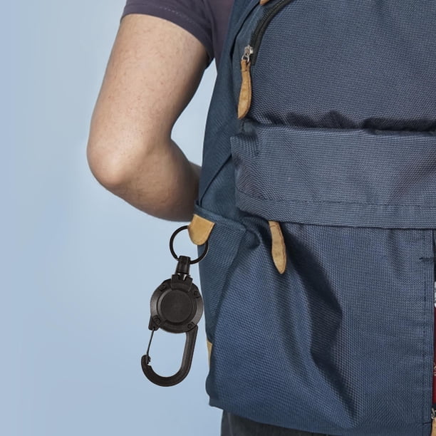 Llaveros para mujer, llavero de billetera, llavero de auto, llavero de mochila, clip trasero para cinturón, hebilla de fácil extracción, hebilla de resorte práctica, hebilla negra para exteriores, heb