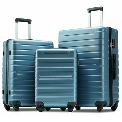 Merax travelhouse 3 piece hardside luggage set on sale