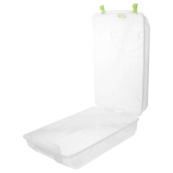 CIMAXIC Large Shoe Storage Box Green PP Plastic 1Set