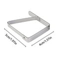 thumbnail image 3 of Christmas Decorations Stainless Steel Tablecloth Clips for Picnic Tables Large Size Securely Your Table Linens for Outdoor Indoor Gatherings, 3 of 6