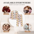 thumbnail image 7 of Honeii Colorful Donuts print Women's Pajama Sets Long Sleeve Button Down Sleepwear Nightwear Soft Pjs Lounge Sets-Small, 7 of 7