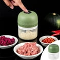 thumbnail image 6 of Usloyux Under $5 Portable Food Processor,4.72 ×3.38 Inch Electric Mini Garlic Chopper,Vegetable Chopper Mincer, Cordless Meat Grinder with USB Charging for Vegetable,Pepper,Onion,Seasoning,Nuts, 6 of 9