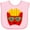 AD-Pink, variant on Inktastic French Fries Funny Fry Lover Boys or Girls Baby Bib