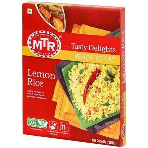 MTR Lemon Rice (Ready-to-Eat) 8.9 oz box Pack of 2