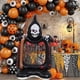 thumbnail image 1 of 1pc, Party Scene Layout Halloween Base Skull Picture Frame Aluminum Film Balloon Halloween Party Horror Balloons, Halloween Decor Supplies, 1 of 4