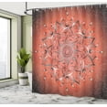 thumbnail image 4 of Ambesonne Lotus Shower Curtain, Sun Pattern Ombre Effect Art, 69"Wx70"L, Burnt Sienna, 4 of 4